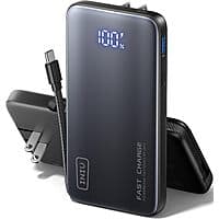 INIU 10,000mAh 3-in-1 Portable Wall Charger / Power Bank w/ 45W USB C