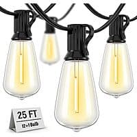25' Doukedge 2700K Outdoor Waterproof String Lights (Warm White)