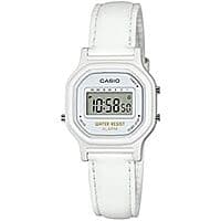 25.5mm Casio Women's 'Vintage' Series Digital Watch w/ Leather Band (White)