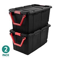 2-Ct 40-gal Sterilite Wheeled Industrial Plastic Tote (various)