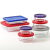 14-Pc Pyrex Simply Store Glass Bakeware Set (7 Containers + 7 Lids)