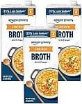 3-pack 32 Oz Amazon Fresh, 35% Less Sodium Chicken Broth