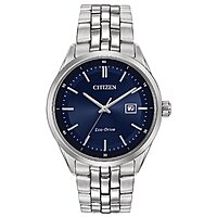 41mm Citizen Men's Classic Addysen Eco-Drive Sapphire Crystal Stainless Steel Watch