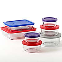 14-Pc Pyrex Simply Store Glass Bakeware Set (7 Containers + 7 Lids)