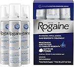 3-Pk 2.11oz Men's Rogaine 5% Minoxidil Foam for Hair Loss & Hair Regrowth